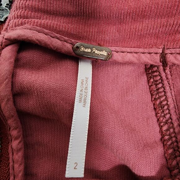 Free People Modern Femme Corduroy Mini Skirt Size 2 - Picture 5 of 6